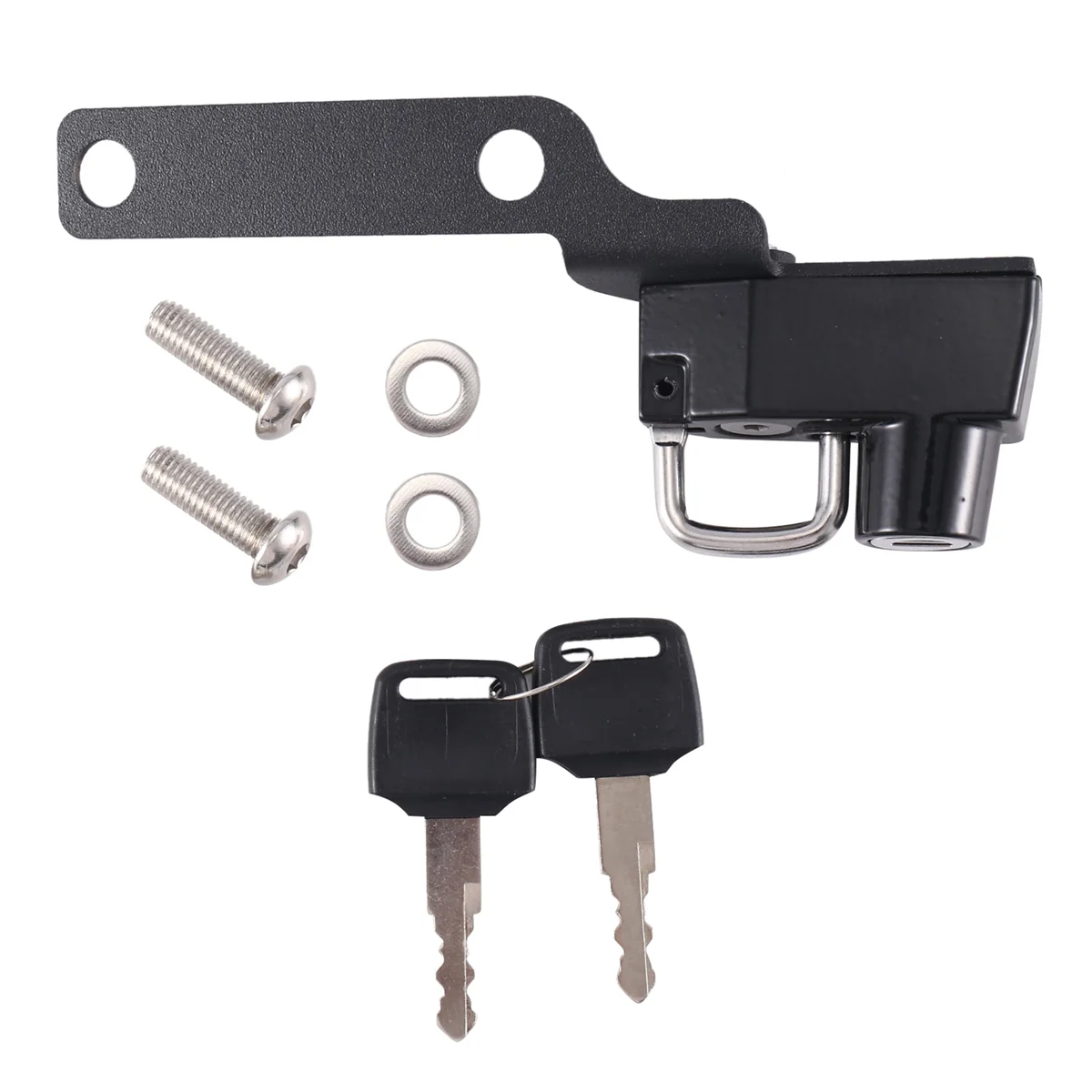 Motorcycle Helmet Lock Anti-Theft with 2 Keys for Honda CB125R CB150R CB250R CB300R CB500R CB650R CBR650R