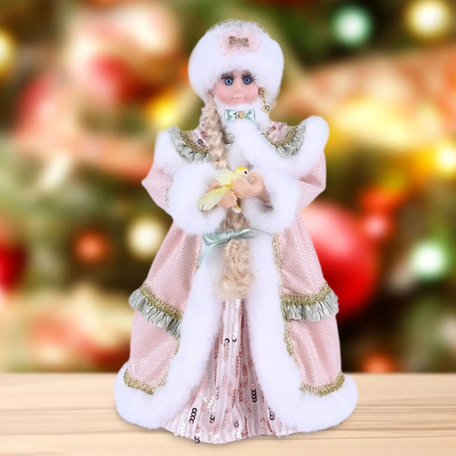 

Рождественская кукла, настольное украшение, кукла для девочек, рождественское украшение на Новый год, сказочный сад