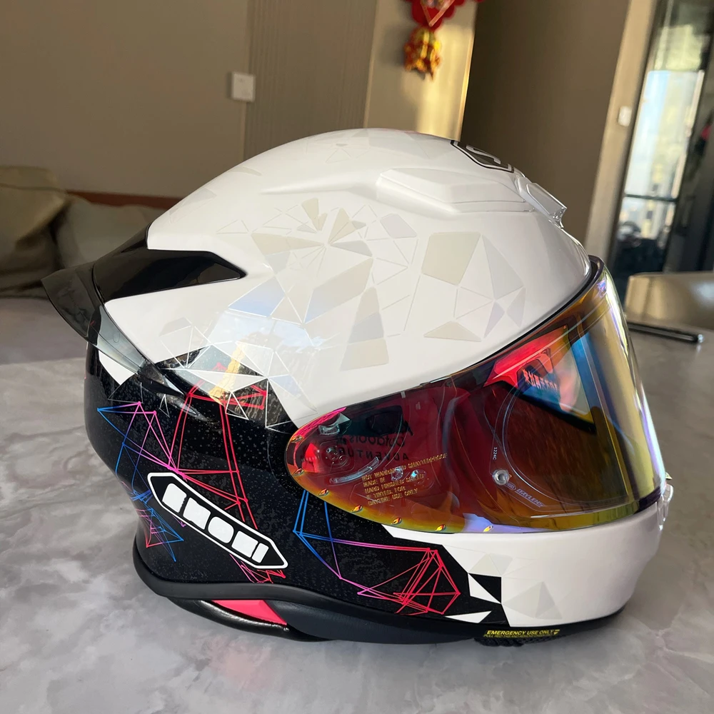 Helmet Rear Spoiler Wing Aerodynamic Tail Fin for Z8 RF1400 NXR2 CWR-F2, Motorcycle Helmet Wind Stabilizer Decorative Accessory