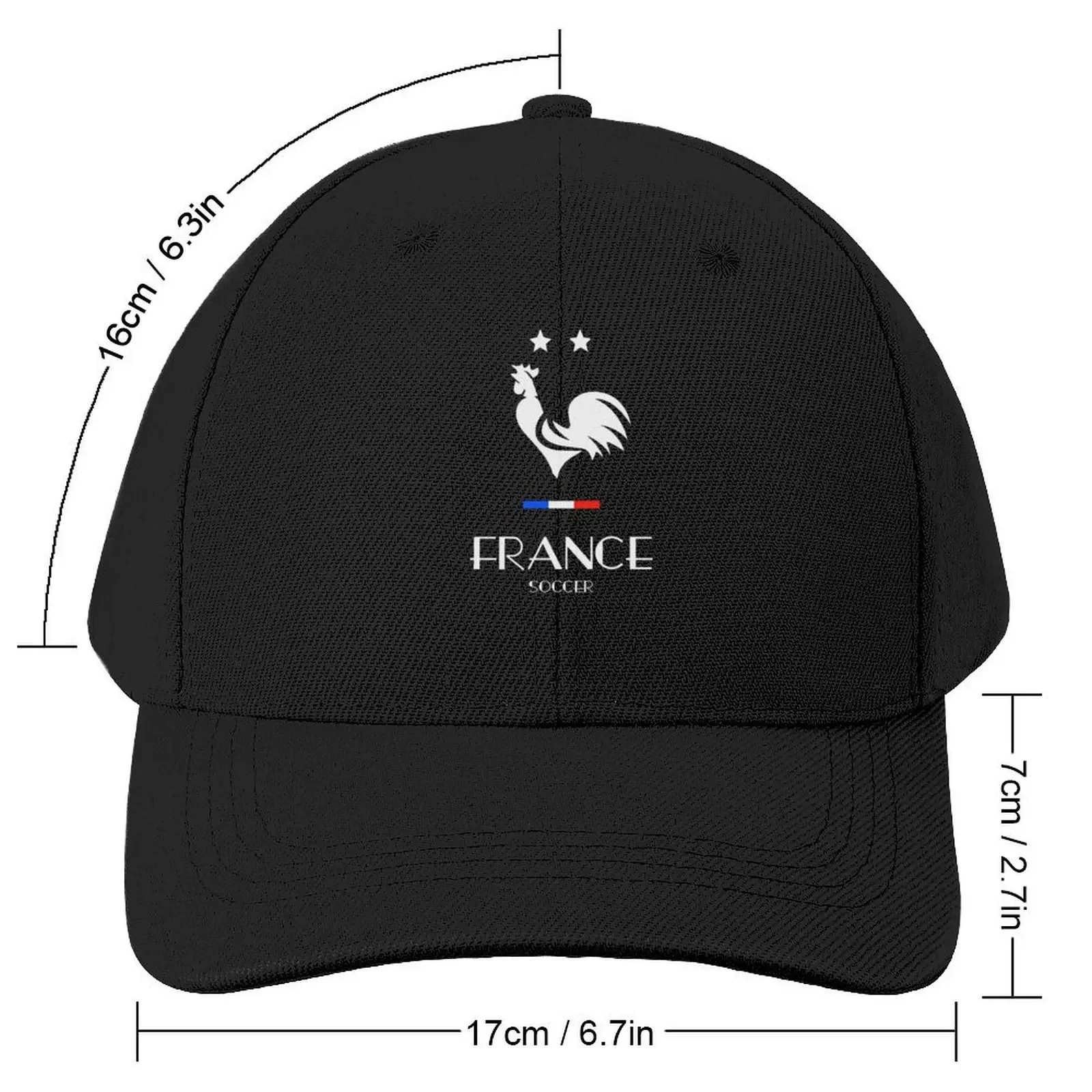 FRANCE Rooster Soccer Football Sports Two Stars Baseball Cap funny hat party Hat Trucker Hats For Men Women\'s