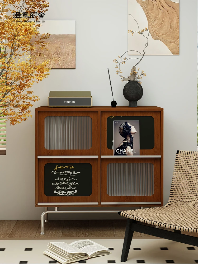 

Sofa side cabinet Tea Medieval cabinet Magazine cabinet