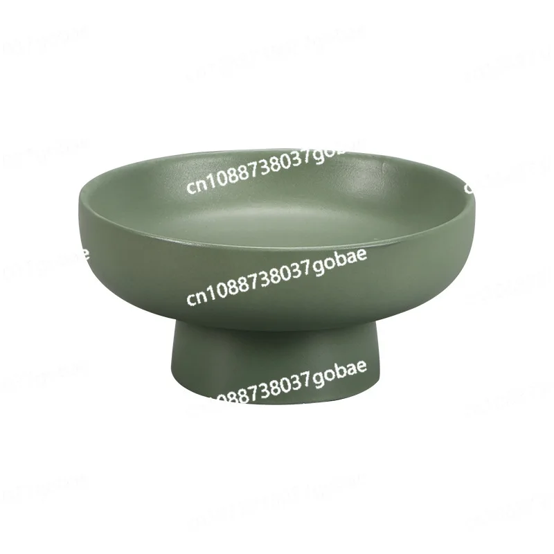 

Creative high-end macaron glazed ceramic dried fruit plate, household living room nut snack plate