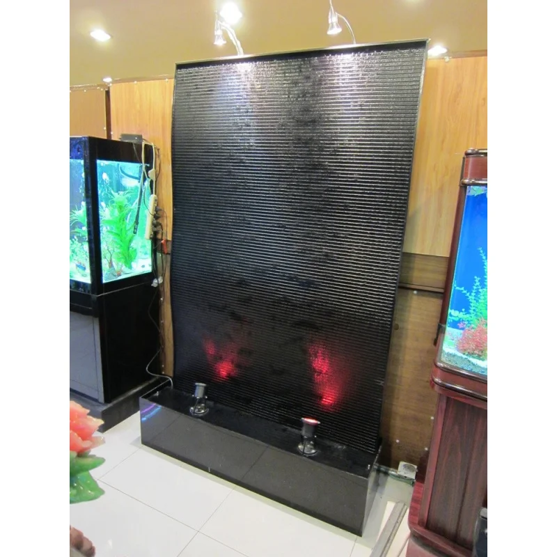 custom.Home Decoration Modern Multi-Functional Remote Control Led Lights Acrylic Wall Fall Bubble Indoor Decorative