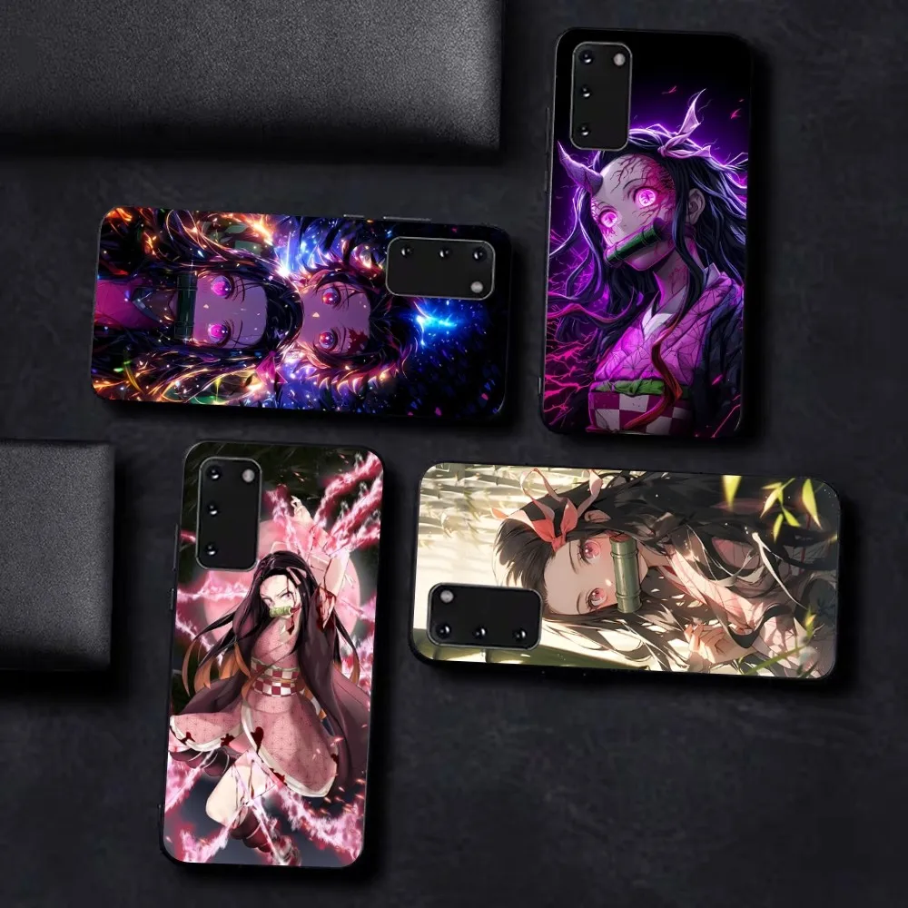 D-Demon S-Slayer K-Kamado N-Nezuko Phone Case For Samsung S 9 10 20 21 22 23 30 23 24 Plus Lite Ultra FE S10lite Fundas