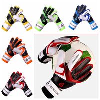 Wear-resistant Football Gloves Anti-slip Excellent Goalkeeper Gloves Non-Slip Thick Latex Football Training Gloves Children