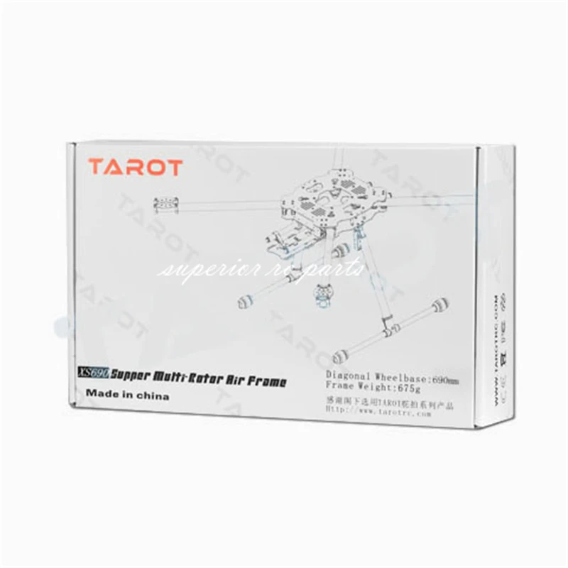 Tarot XS690 TL69A01 sportowy Quadcopter z TL69A02 metalowy elektryczny chowany płoza podwozia i TL8X002 kontroler FPV 20% taniej