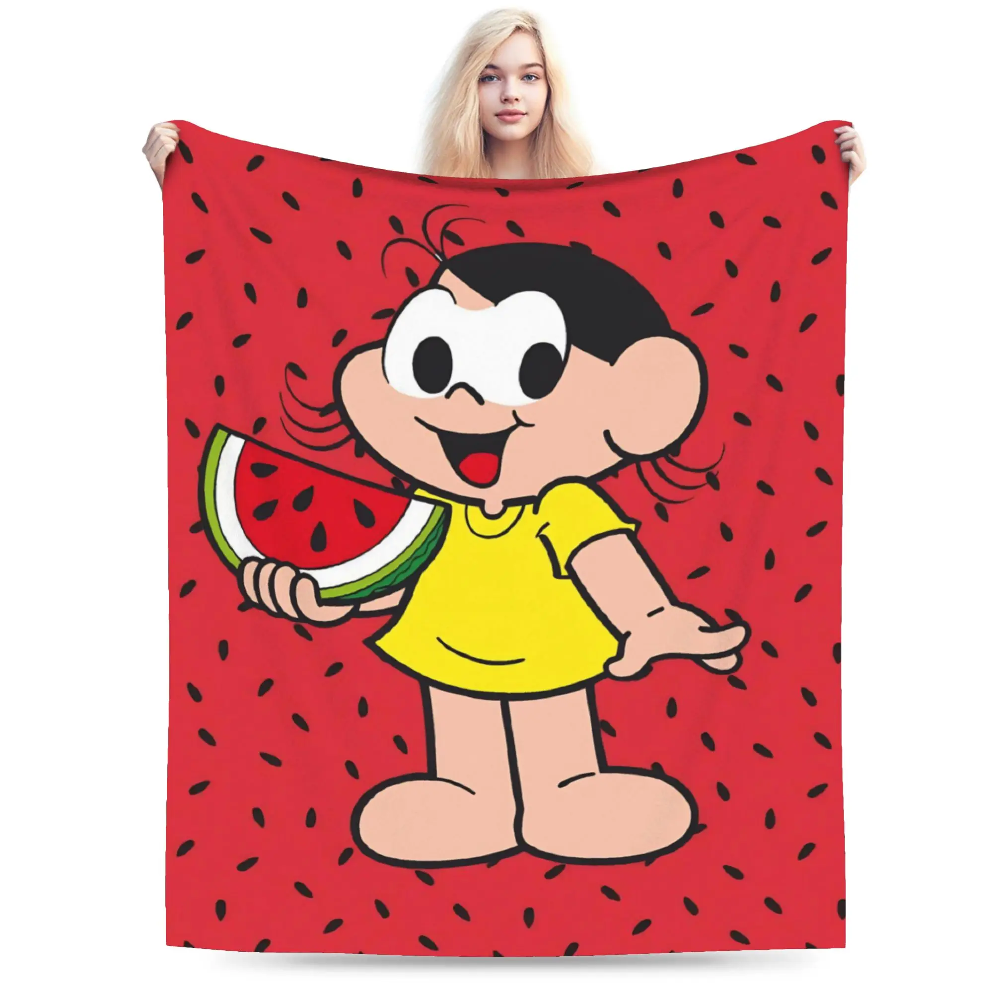 Turma da Monicas Blankets Fleece  Cozy Soft Throw Blanket for Bedding Rug Piece