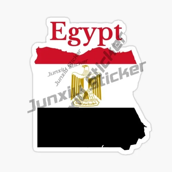 مصر الجمهورية العربية مصر في العربية والمصري العلم سيارة ملصق عنخ الصليب مصر ديكال البيضاوي ملصق مدينة القاهرة مصر السفر #4