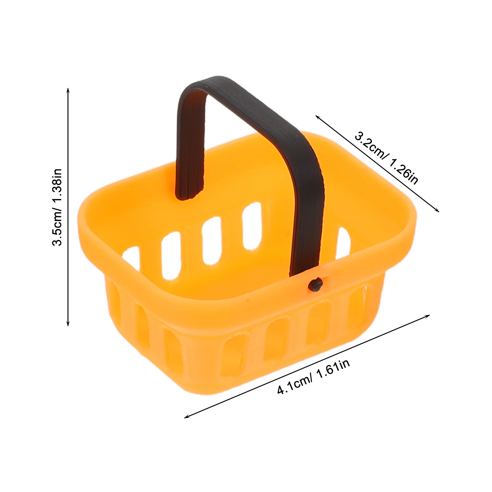 6Pcs Miniature Supermarket Basket Pretend Play Kitchen Mini Grocery Storage Basket Retail Display Miniature Bread Storage