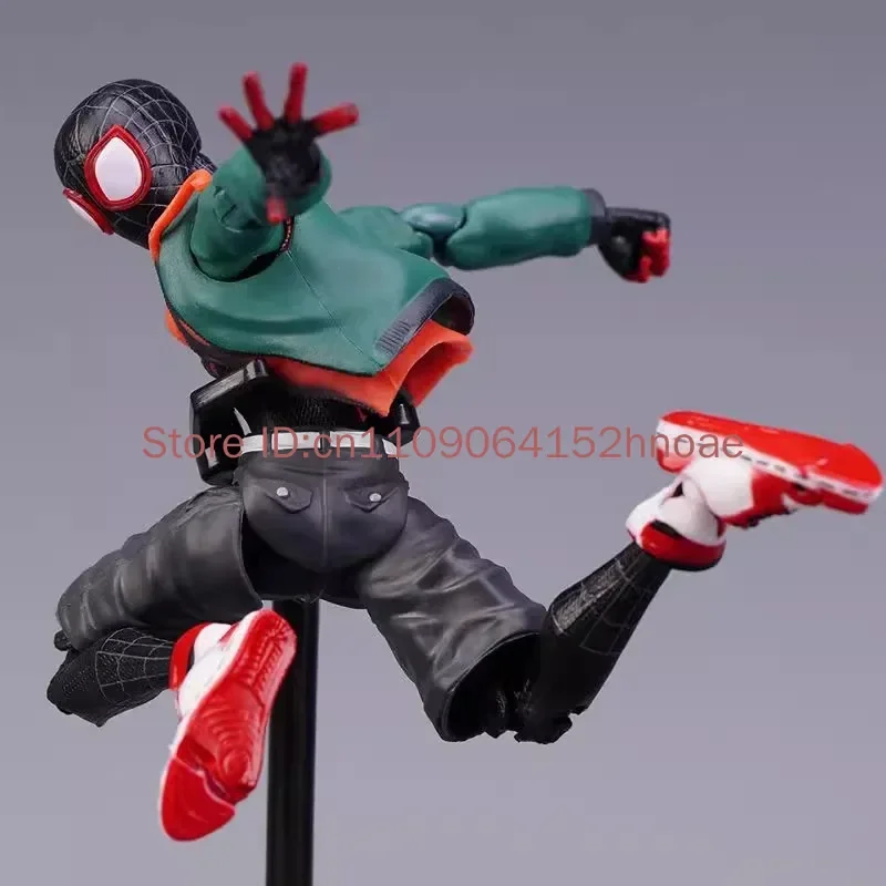 Sentinel Miles Morales Spider Man Action Figure Super Articulated Collectible Model across the Spider Verse Gift for Collectors view 5