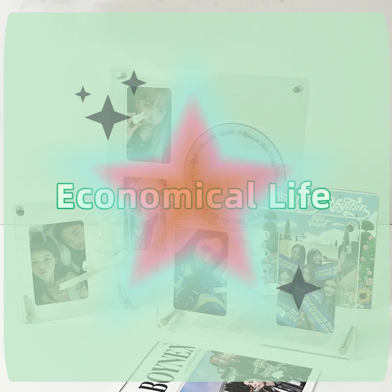 [MOA]CD Picture Display Stand Frame Transparent Acrylic Photo Frame Photocard Holder Idol Postcards Protector Room Decor[MOA]