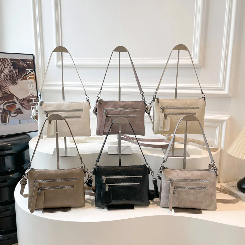 

New Fashionable Oblique Span Bag for Women, Simple Casual Handbag, Large-capacity Commuter Underarm Shoulder Bag