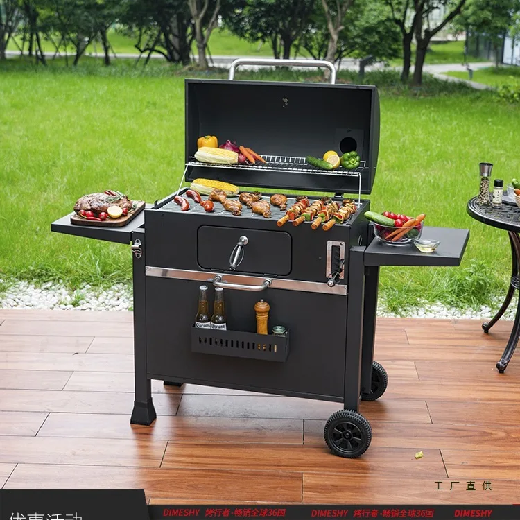 

Household Grill Garden Charcoal Braise Villa Large Grill American BBQ