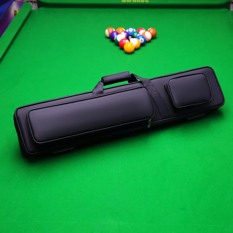 

Custom Soft Snooker Cue Carrying Case With Waterproof Double Shoulder Straps 4 Butts and 4 Shafts Pool Billiard Bag