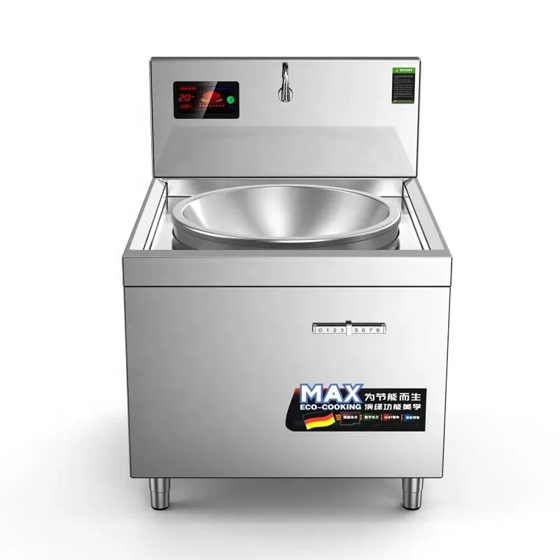 Commercial Induction Cooker 15/ 20/30 KW High-Power Battery Cooker For Station Cooker Large Factory High Power Concave Furnace
