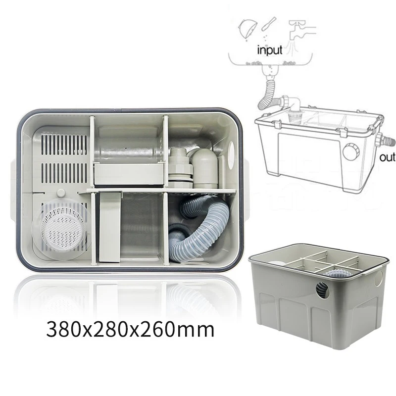 Dental Lab Gypsum Filter Stone Plaster Powder Trap Filter Gypsum Sedimentat Tank Kitchen Filter Box