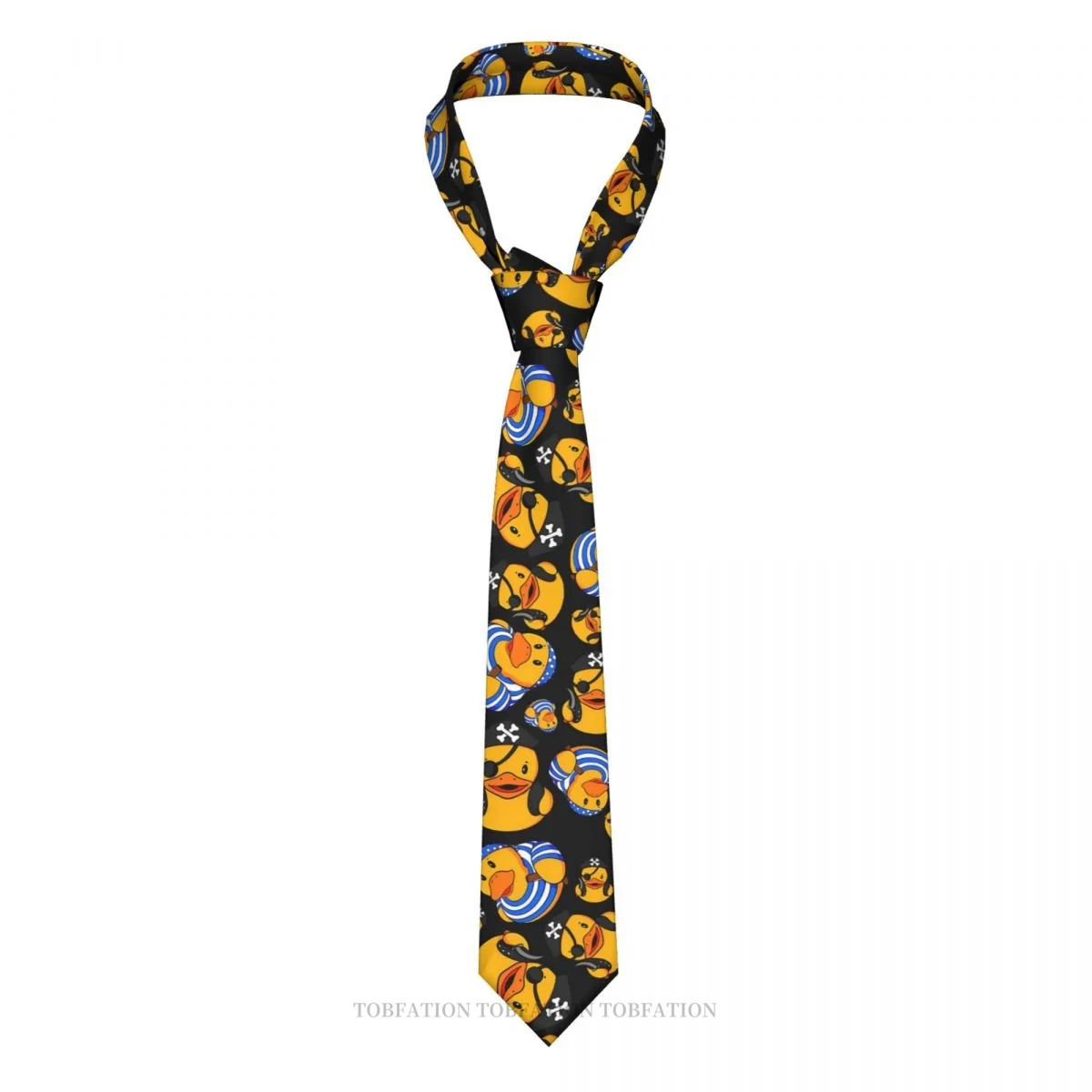 Pirate Rubber Ducks Rubber Duck New 3D Printing Tie 8cm Wide Polyester Necktie Shirt Accessories Party Decoration