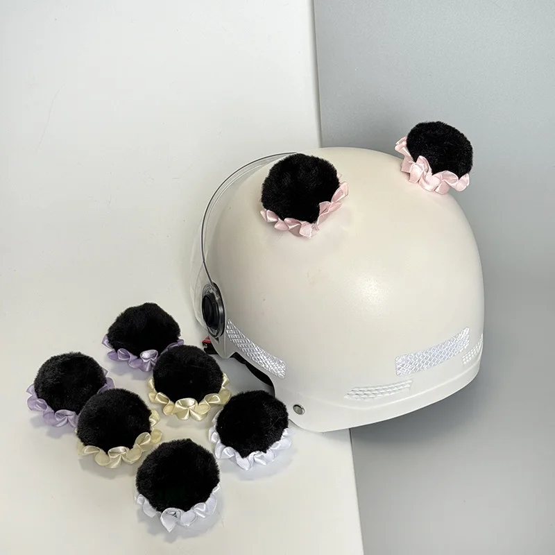 

Helmet decoration Maruko head motorcycle helmet decoration Chinese girl Maruko dirty braid tram riding helmet