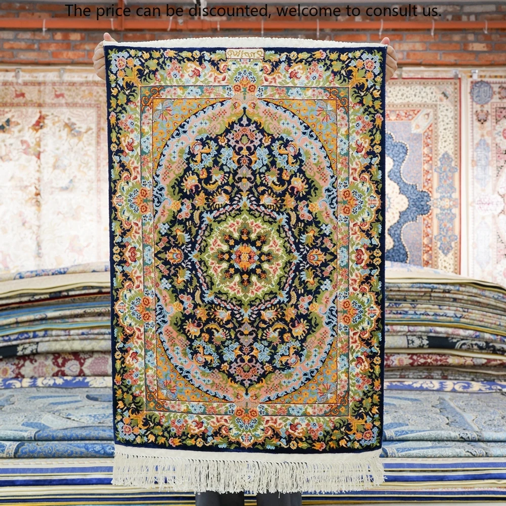 

61x91cm Persian Design Turkish Handmade Rugs Turkey Cost China Silk Carpet For Sale