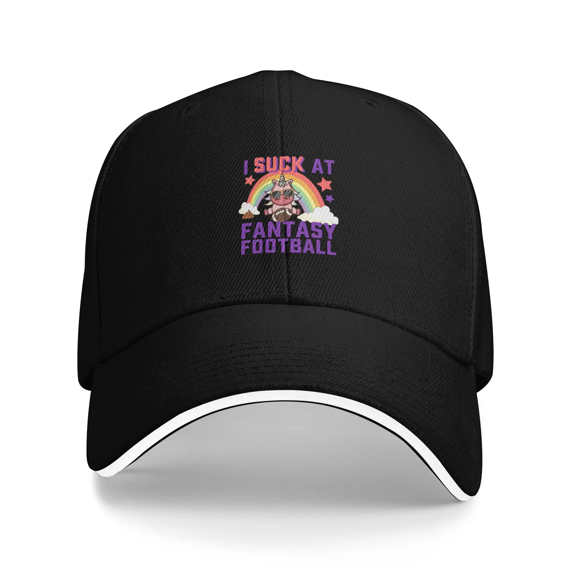 Hot Sale I Suck At Fantasy Football Funny Loser Unicorn Baseball Cap  Vintage Women's Visor  Autumn Trip Women's Visor