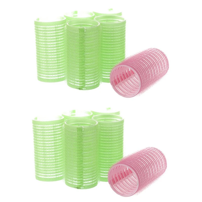 12X Big Self Grip Hair Rollers Cling DIY Hair Curlers 3Cm