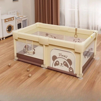 Foldable Baby Playpen Safety Fence Indoor Toddler Activity Area Crawling Mat Easy Assembly Non-Toxic Materials Indoor Playground