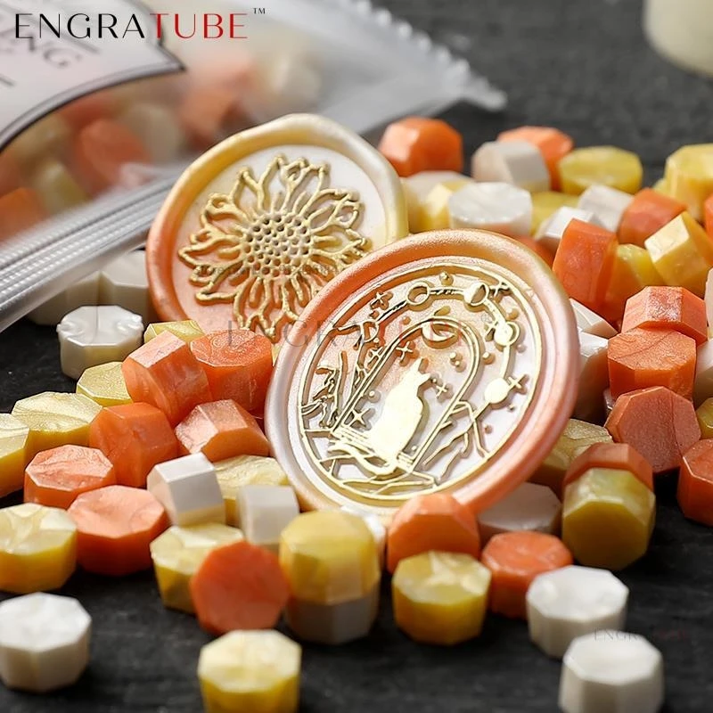 100Pcs/Bag Mix Color Wax Seal Vintage Sealing Wax Beads Stamp Macaron Scrapbook Material Wedding