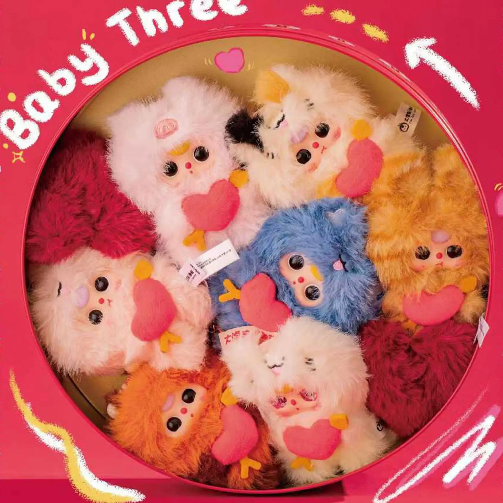 

Original Baby Three Cupid Vinyl Face Blind Box Kawaii Toys Bag Charm Girls Gift Collectible Figure Lovely God Of Love Kids Gift