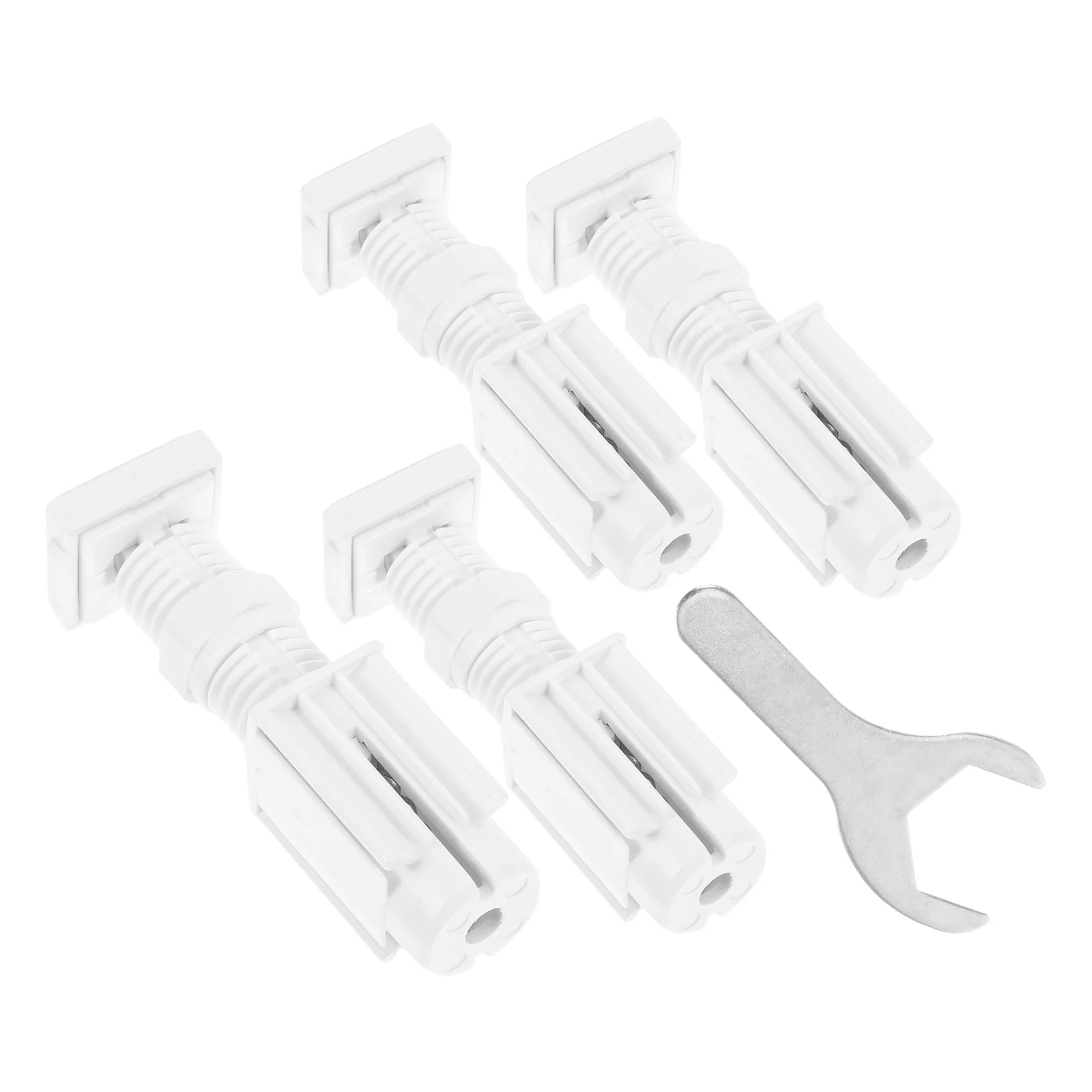 

4pcs Vertical Blind Brackets 1 Inch No Drill Mounting Clips Blinds Rod Holders Replacement Parts Window Shade Accessories Metal