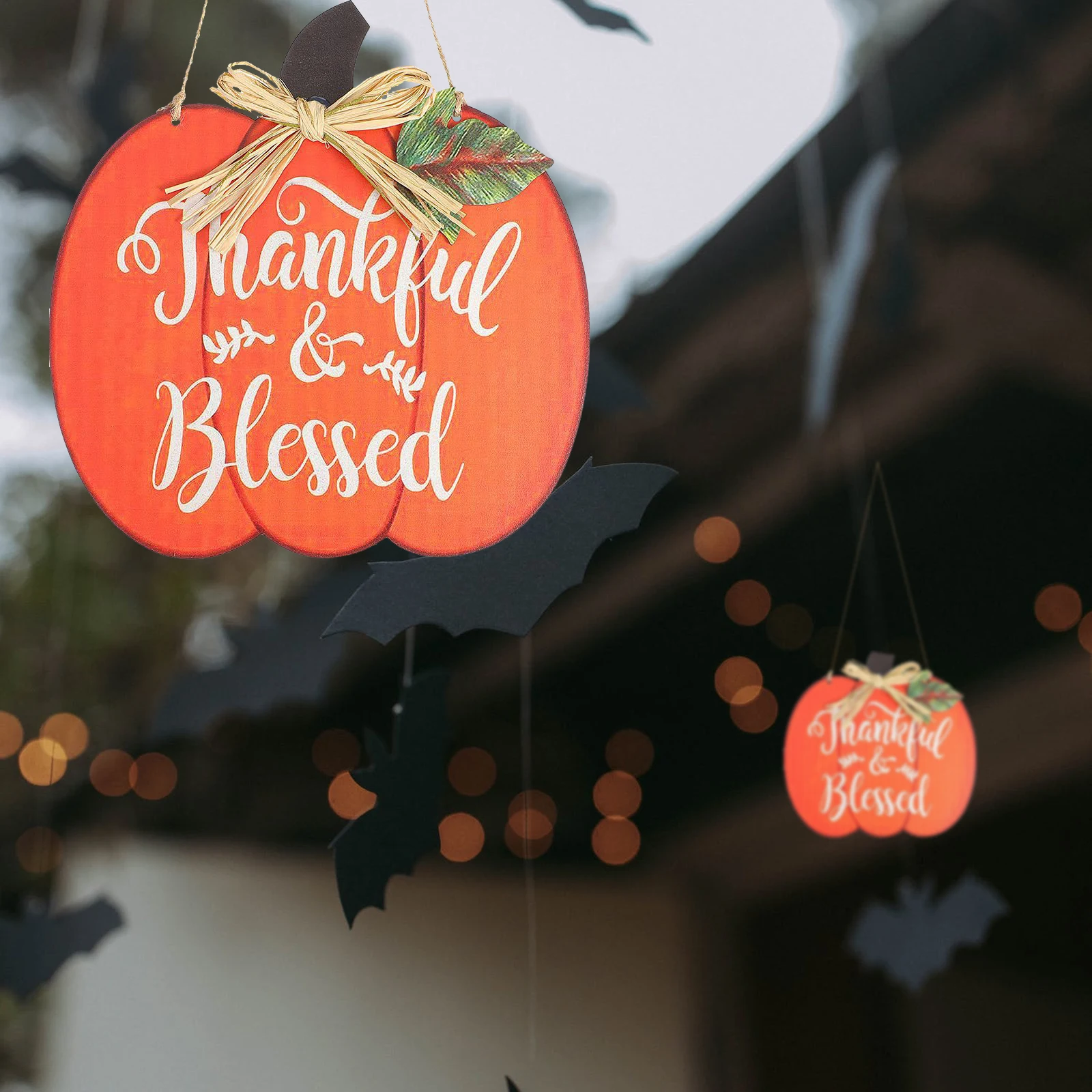 

8pcs Wooden Pumpkin Shapes Unfinished Wood Slices For Diy Craft Halloween Decor Supply Blank Pieces Diy Accessories Handicraft