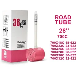 RideNow Ultraleichter 36 g TPU-Reifen Fahrradschlauch 700c 18/25/28/32 Rennrad MTB Fahrrad 45 65 85 mm Länge französisches Ventil