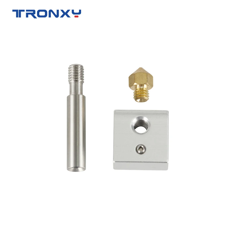 Tronxy Hotend Heated Block 20*20*10mm M6 Throat 7*31mm/7*40mm Nozzle 0.4mm Hot End For 1.75mm Filament pritner