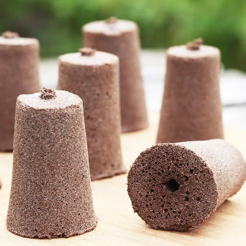 12Pcs Root Growth Sponges Seed Pod Sponges StarterSponge Pods Replacements Root Growth Sponge Plugs For Hydroponic Garden