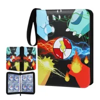 Binder Trading Card para Pokemon, Cartão Coleção Binder, Titular do livro personalizado com 50 mangas, 400 bolsos