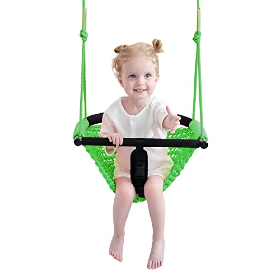 

2 -in- 1 Toddler Swing. Swing Seat for with Adjustable Ropes for Heavy Duty Rope Play Secure Swings Set for Outdoor Indoor Back