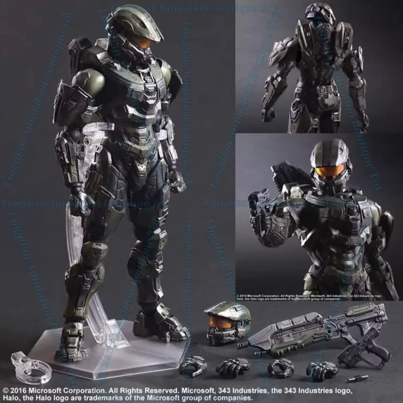 In Stock Play Arts Modified Halo 5 Infinite Guardian HALO Halo 5 Master Chief Movable Figure Model Figure Toy Collection Gift