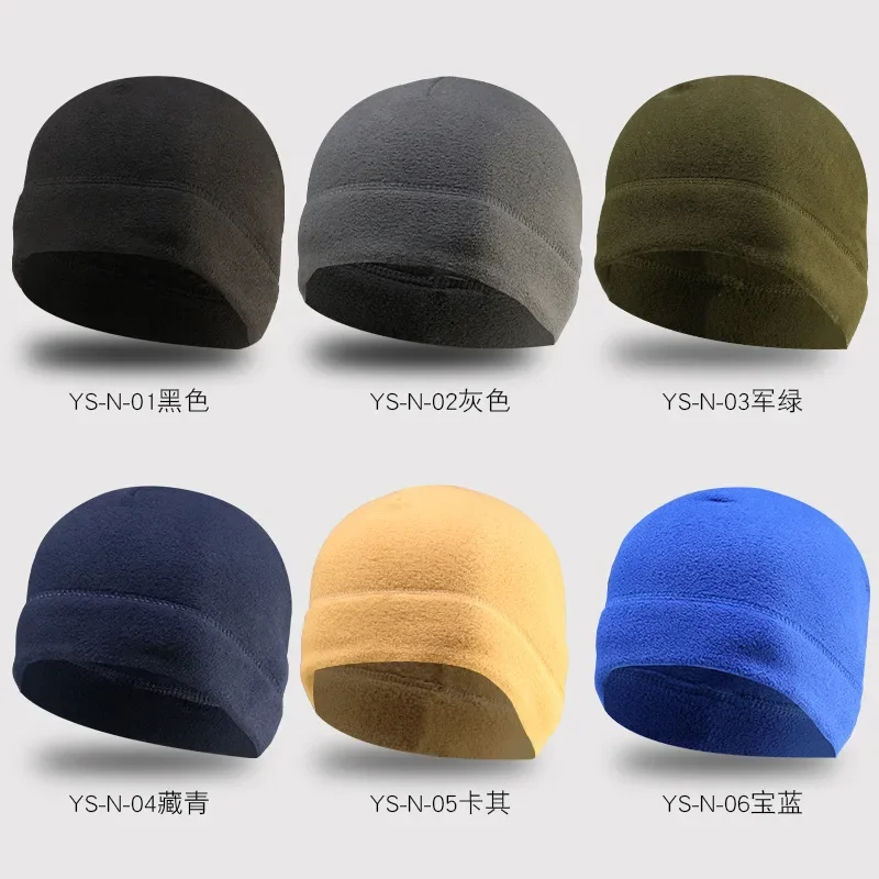 Outdoor Tactical Fleece Cap Autumn Winter Riding Hiking Warm Sports Cap Men Women Climbing Skiing Windproof Thermal Fleece Hat