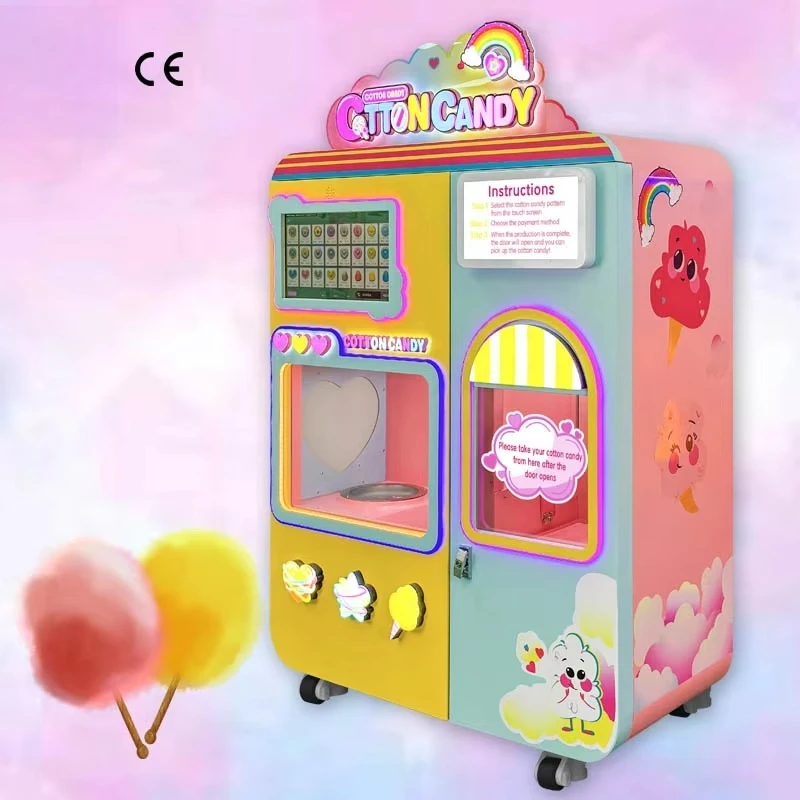 

High-Speed Cotton Candy Vending Machine with Electric Motor and Fully Automatic Features for Commercial Candy Floss Sales