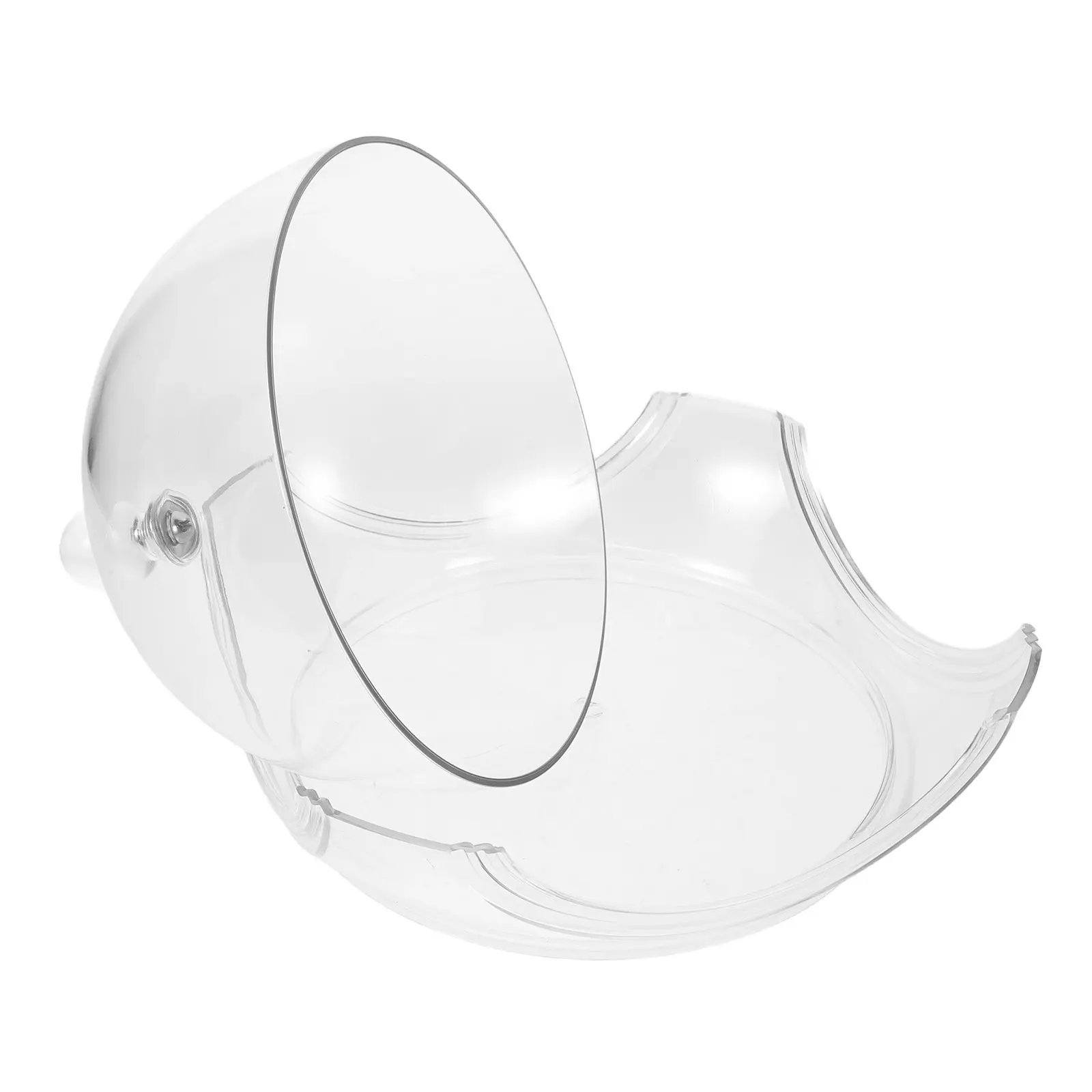 Clear Cake Dome Cover Round 7.27 Inch Transparent Food Cloche Lid Dessert Display Tray Cake Stand Dust Proof Showcase Fresh