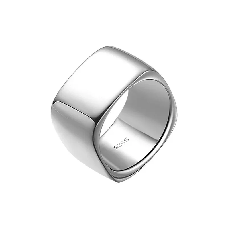 Ring Damen leichtes Luxus-Design Kaltwind Nische breites Gesicht Schwerindustrie-Ring