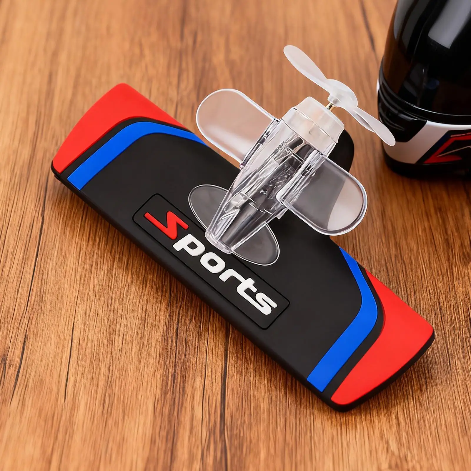 Exterior Decor For Car Wind-Powered LED Airplane Motorcycle Ornament Automotive Exterior Ornament For Car Owners Drivers Women