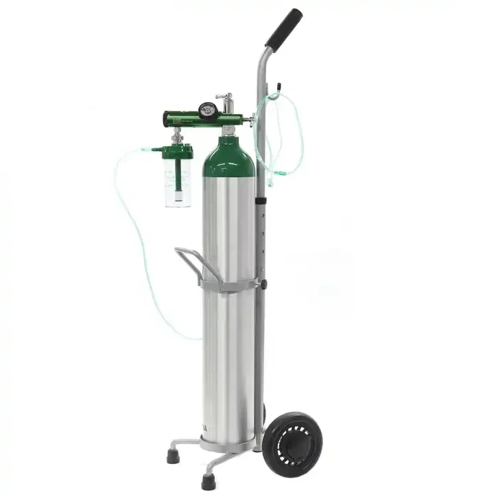 

with Oxygen Regulator Portable Medical Oxygen Gas Cylinder with Trolley