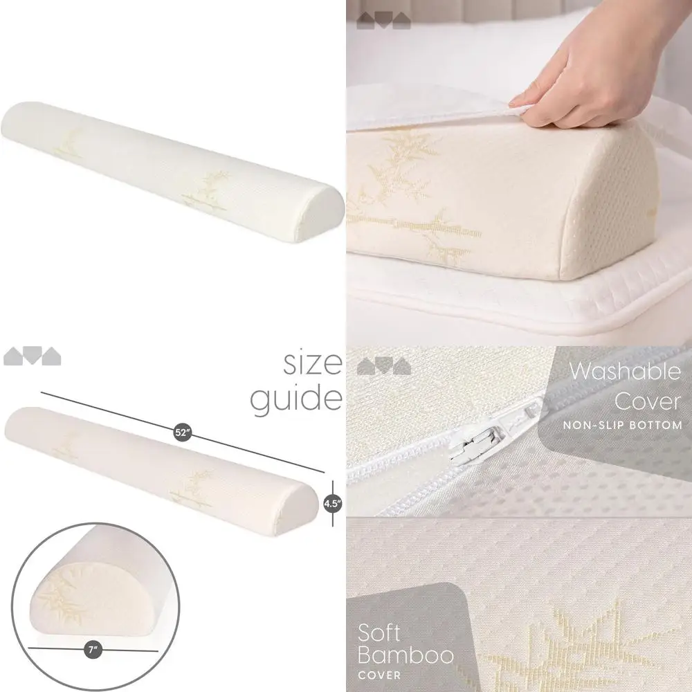 

Бамбуковый бортик для детской кровати с моющимся чехлом, нескользящий, гипоаллергенный, водонепроницаемый для детей и пожилых людей