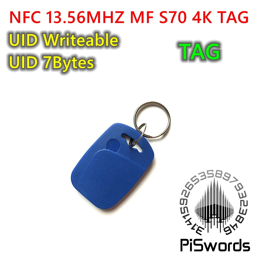 Rewrite NFC 13.56Mhz MF S70 UID 0 Block 7 / 4 Bytes  Gen3 Changeable Fob Tag Mutable Writeable  Chinese Magic Keytag Copy Clone