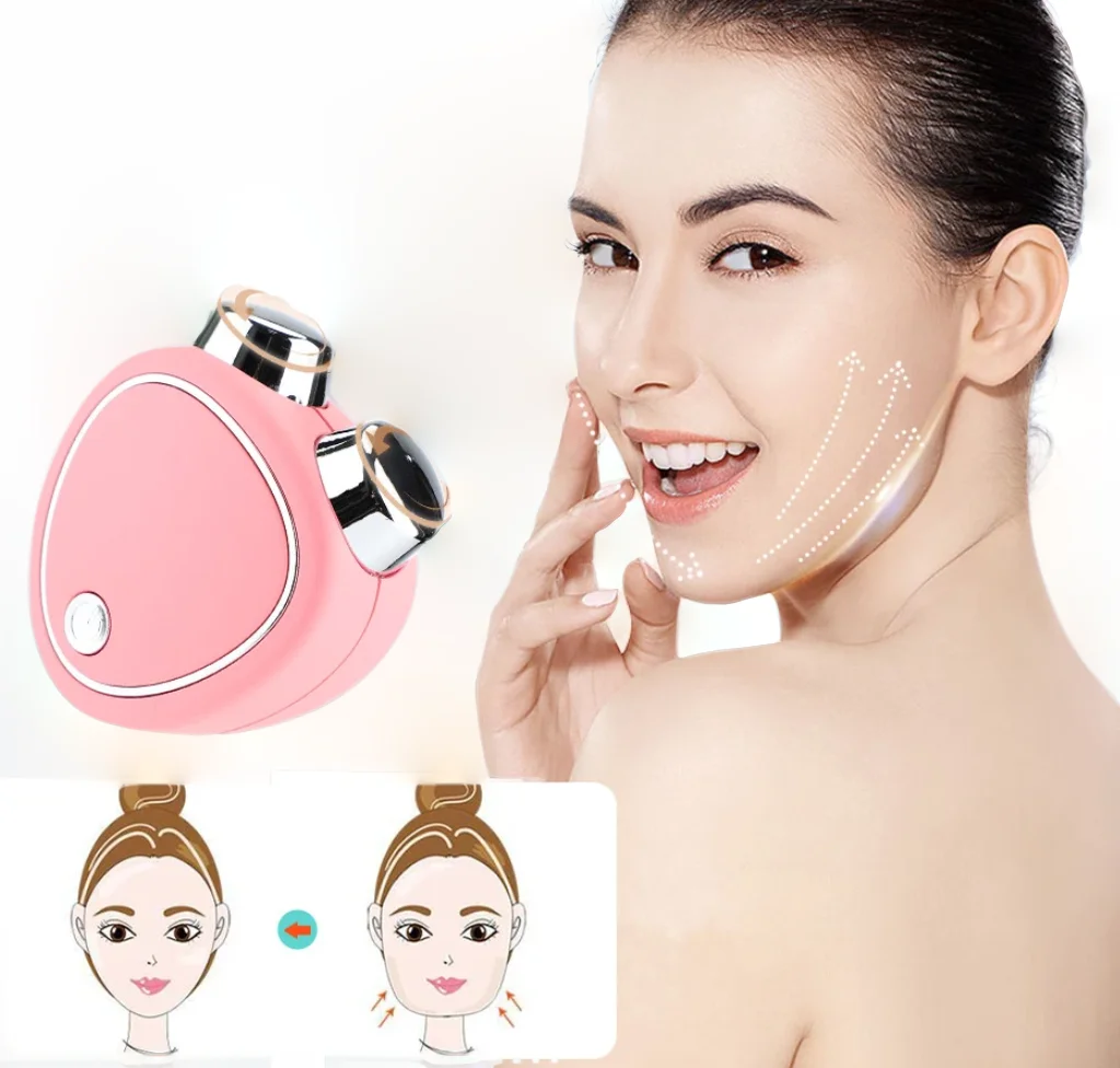 

EMS Facial Massager Microcurrent Face Lifting Machine Roller Charging Facial Beauty Anti Wrinkle Skin Tightening Rejuvenation