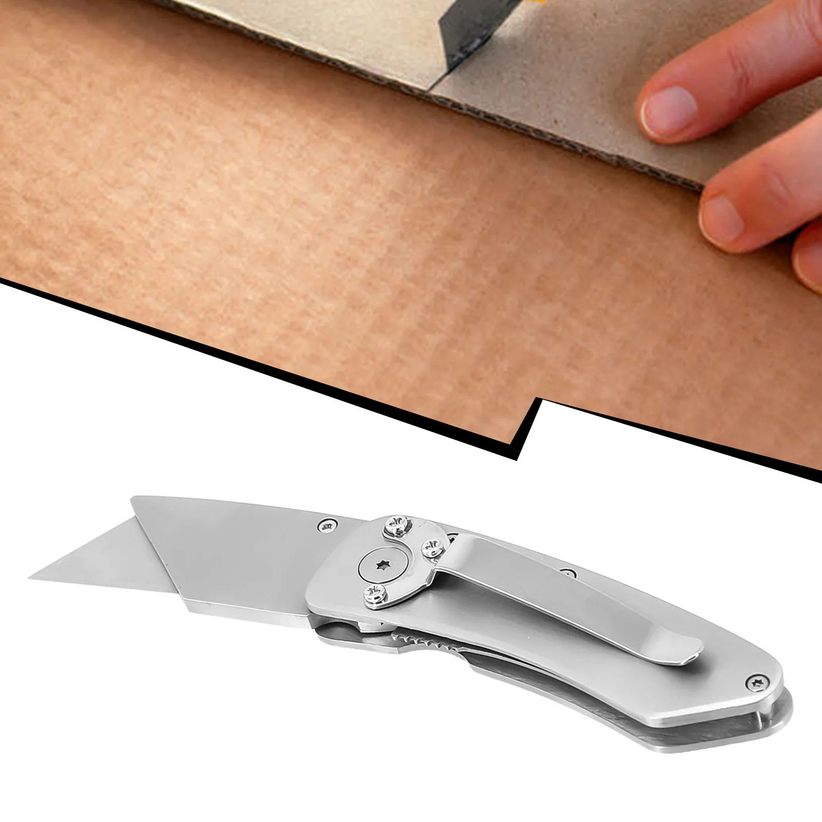 Board Plastic Paper Cutting Tool Stainless Steel Art Cutting DIY Hand Tool Utility Sword Folding Sword Portable Cut Carpet Sword