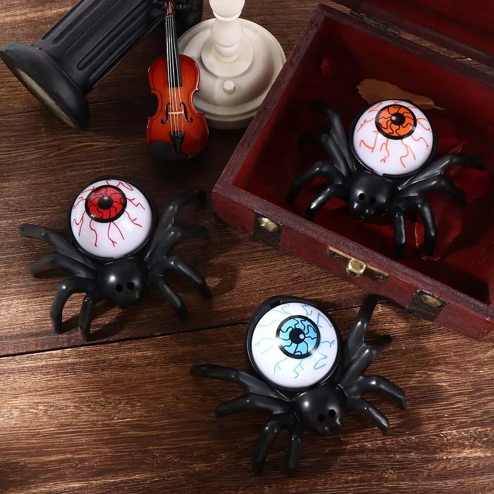 Glowing Interesting Halloween Spider Light Burst Eyes Creative LED Night Light Small Halloween Lamp Bar