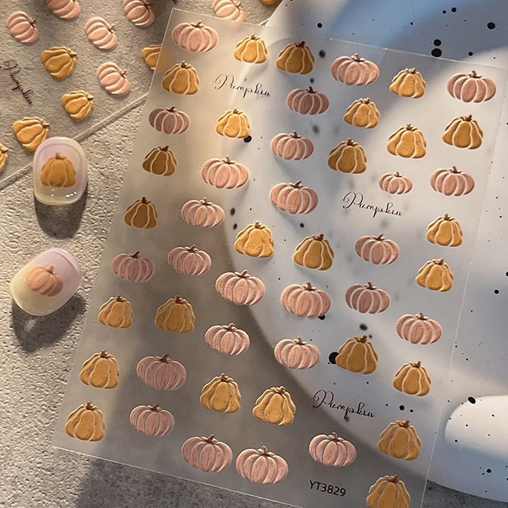 KANIU 1PC Halloween Party Nail Art Stickers Halloween Theme Decorative Nail Stickers For Thanksgiving And Halloween Manicure