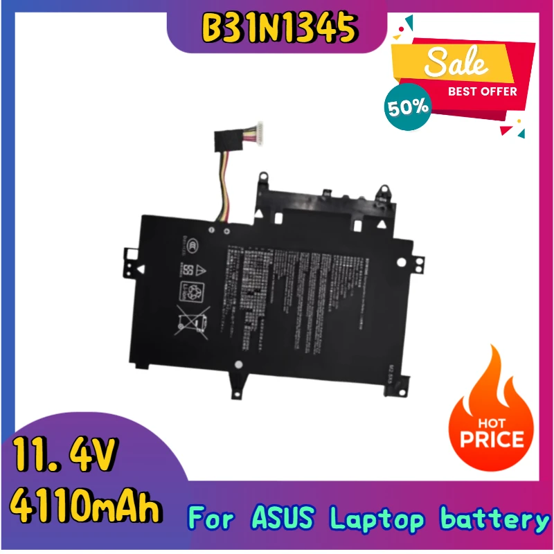 

Brand New Replacement Laptop Battery 11.4V 4110mAh B31N1345 For ASUS Transformer Book Flip TP500 TP500L TP500LA TP500LB