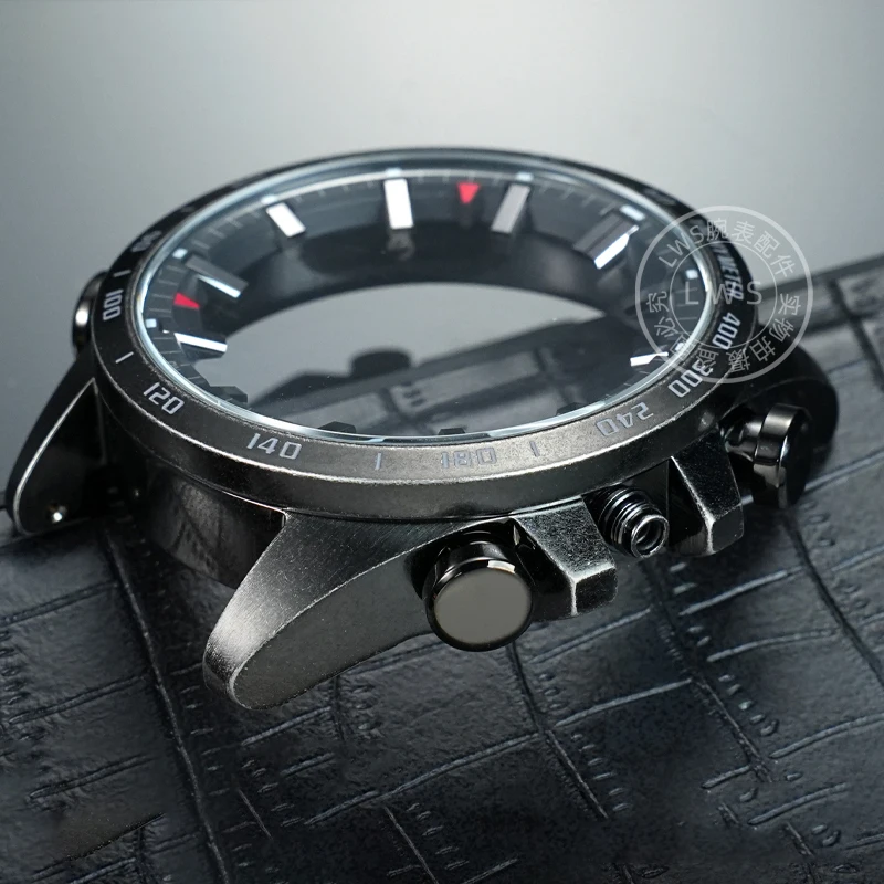 EQB-501 DYI case and mirror integrated for Casio EDIFICE EQB-600 EQB-700 watch stainless steel case modification watch strap view 4